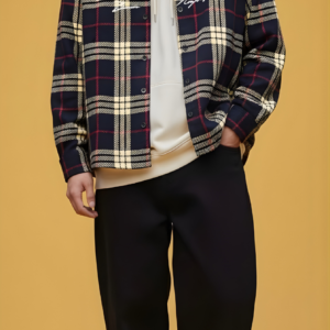 The Funny Store™ Urban Grid Oversized Flannel Shacket