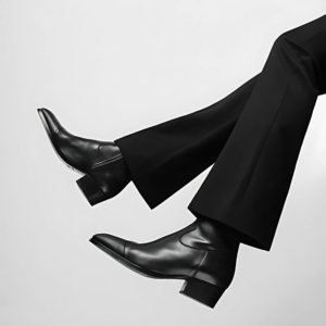 The Funny Store™ Noir Classic Tailored Bootcut Trousers