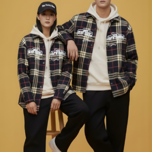 The Funny Store™ Urban Grid Oversized Flannel Shacket