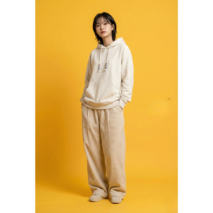 The Funny Store™ "Vanilla Cloud" Textured Knit Hoodie