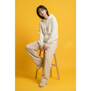 The Funny Store™ "Vanilla Cloud" Textured Knit Hoodie