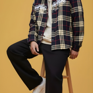 The Funny Store™ Urban Grid Oversized Flannel Shacket