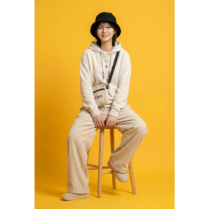 The Funny Store™ "Vanilla Cloud" Textured Knit Hoodie