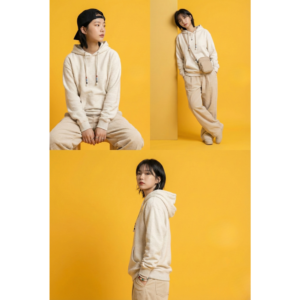 The Funny Store™ "Vanilla Cloud" Textured Knit Hoodie