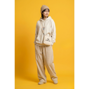 The Funny Store™ "Vanilla Cloud" Textured Knit Hoodie